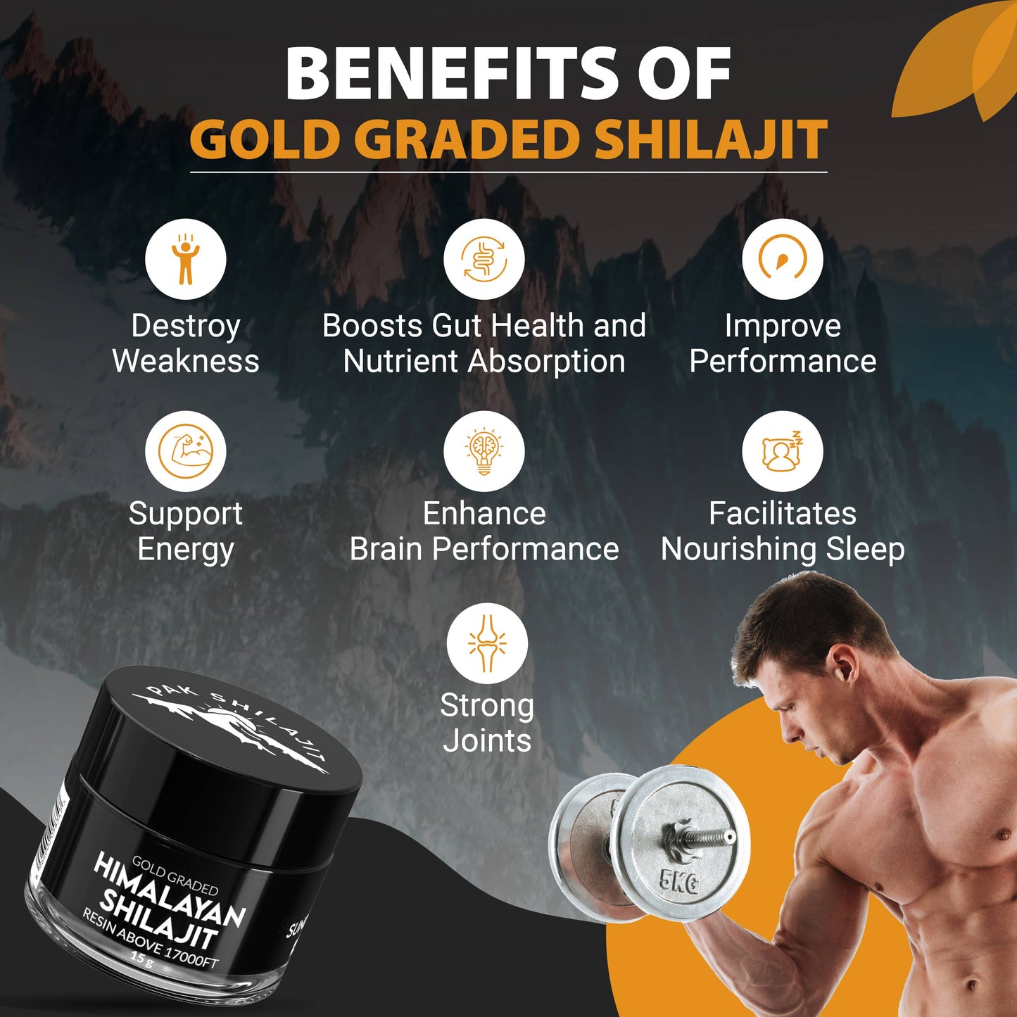 Pak Shilajit Organic Sundried Himalayan Shilajit Resin 15G