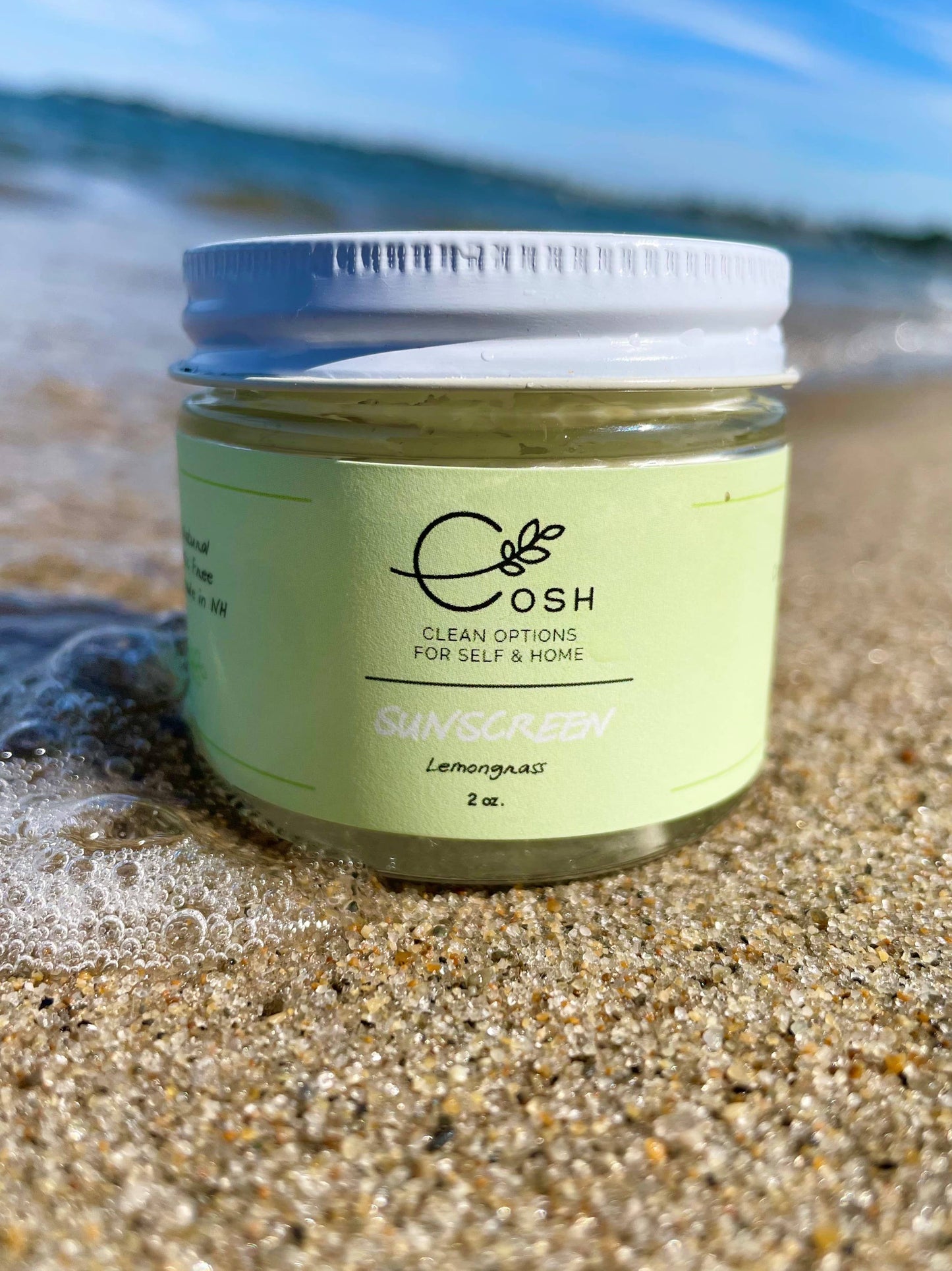All-Natural Sunscreen: Lemongrasss / 2 oz