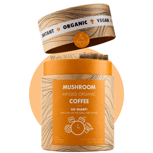 Go Sharp - mushroom coffe with Chanterelle and Lion's mane