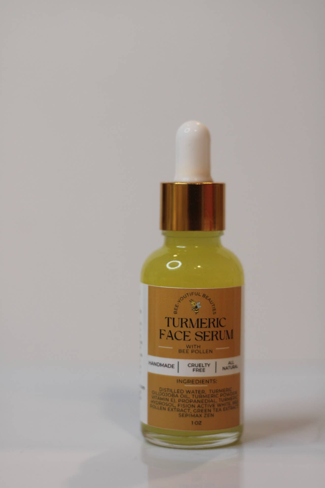 Turmeric & Bee Pollen Facial Serum: 1 Oz