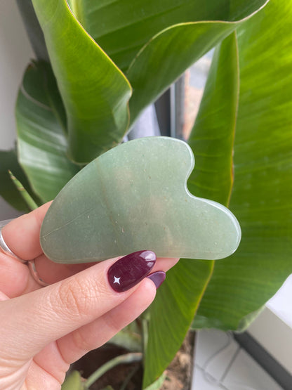 Natural Stone Gua Sha: Black Obsidian
