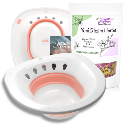 Yoni Steam Kit 2-in-1 Bundle of Foldable Seat with Seaming Herbs - SUNRISE RECIPE