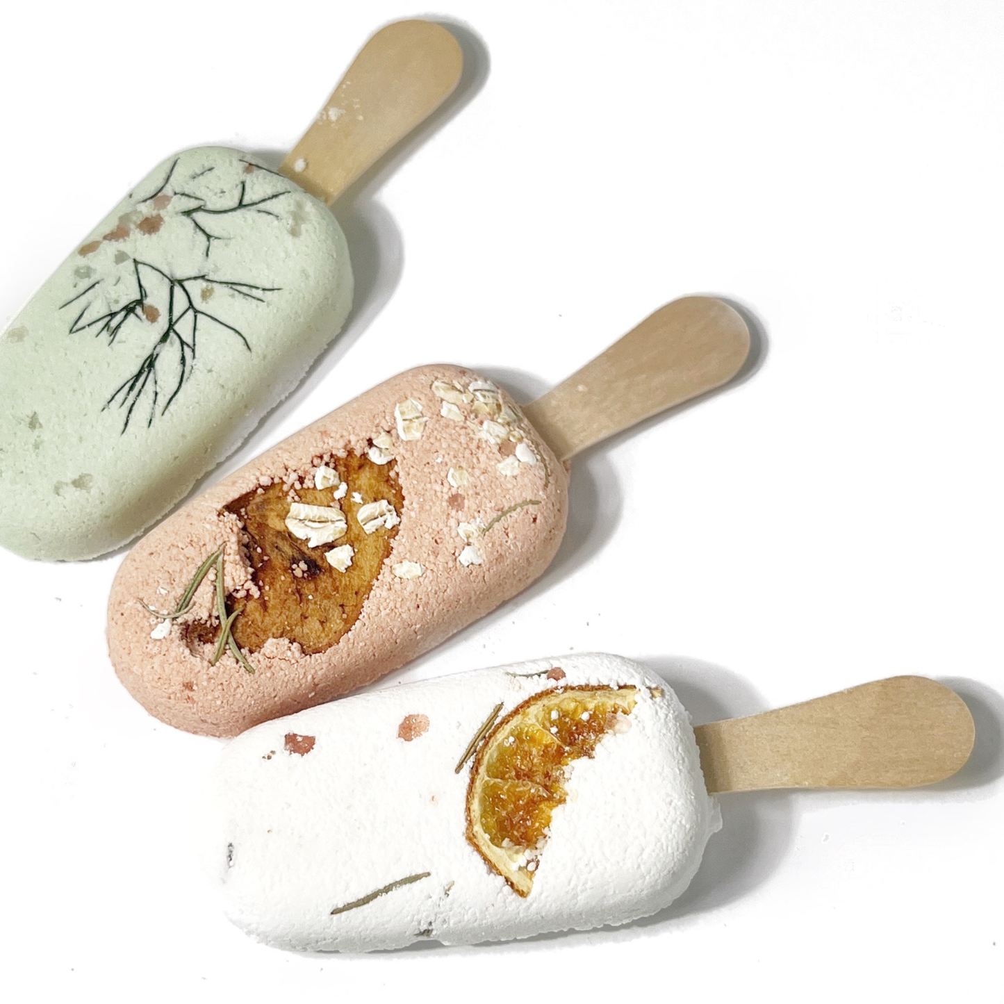 Botanical Bath Clay Pops With Dried Fruit and Epsom Salt: Citrus + Rosemary